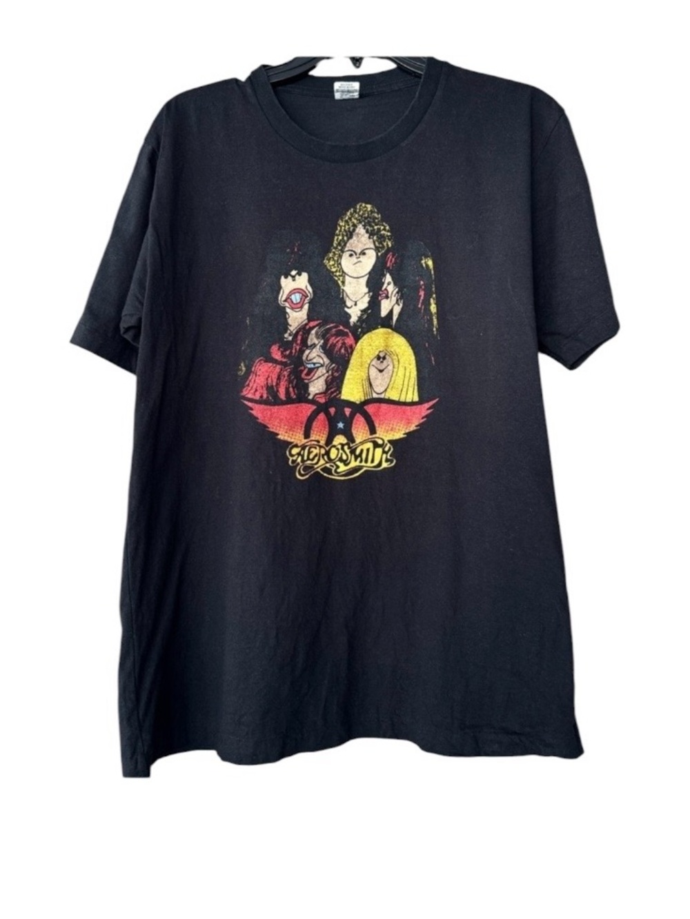 Aerosmith Black T-shirt Size Large